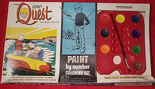 Jonny Quest Paint-By-Number coloring set